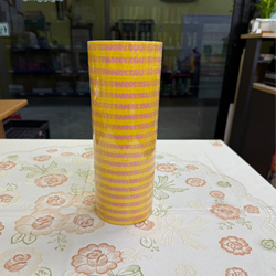 เทปกาว Thank You  เหลือง-ชมพู  ( 15 mm. )**แพค 19  ม้วน